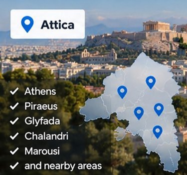 Local plumbing service coverage across Attica